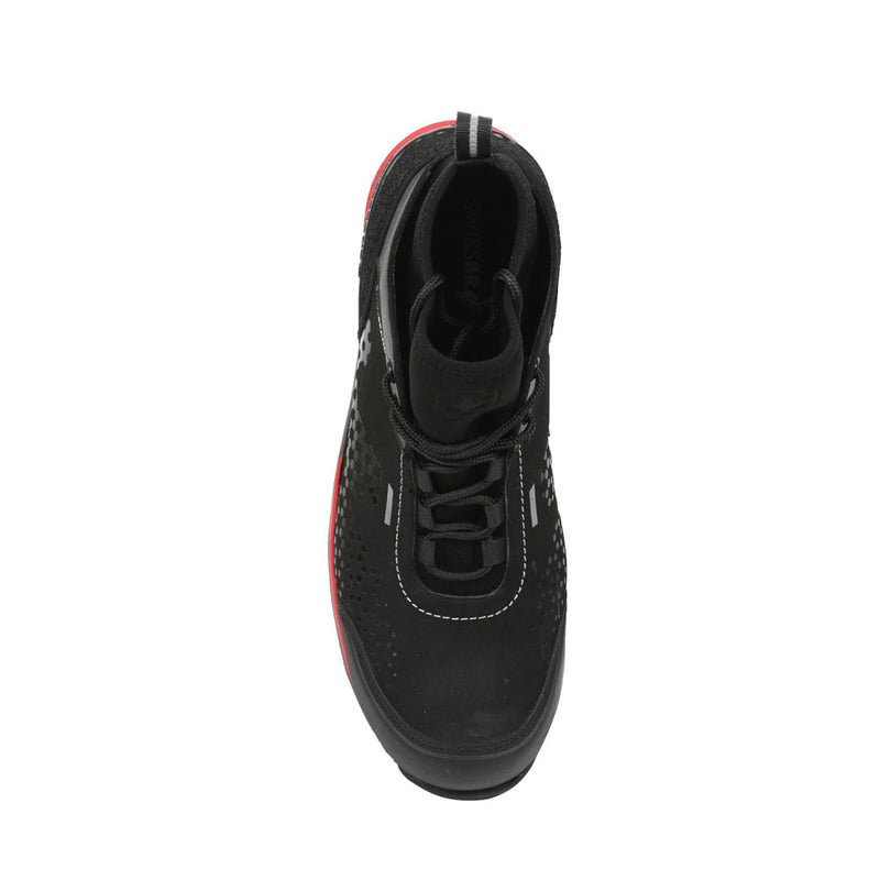 SWISSBRAND 6" Men's Black Steel Toe Work Boots
