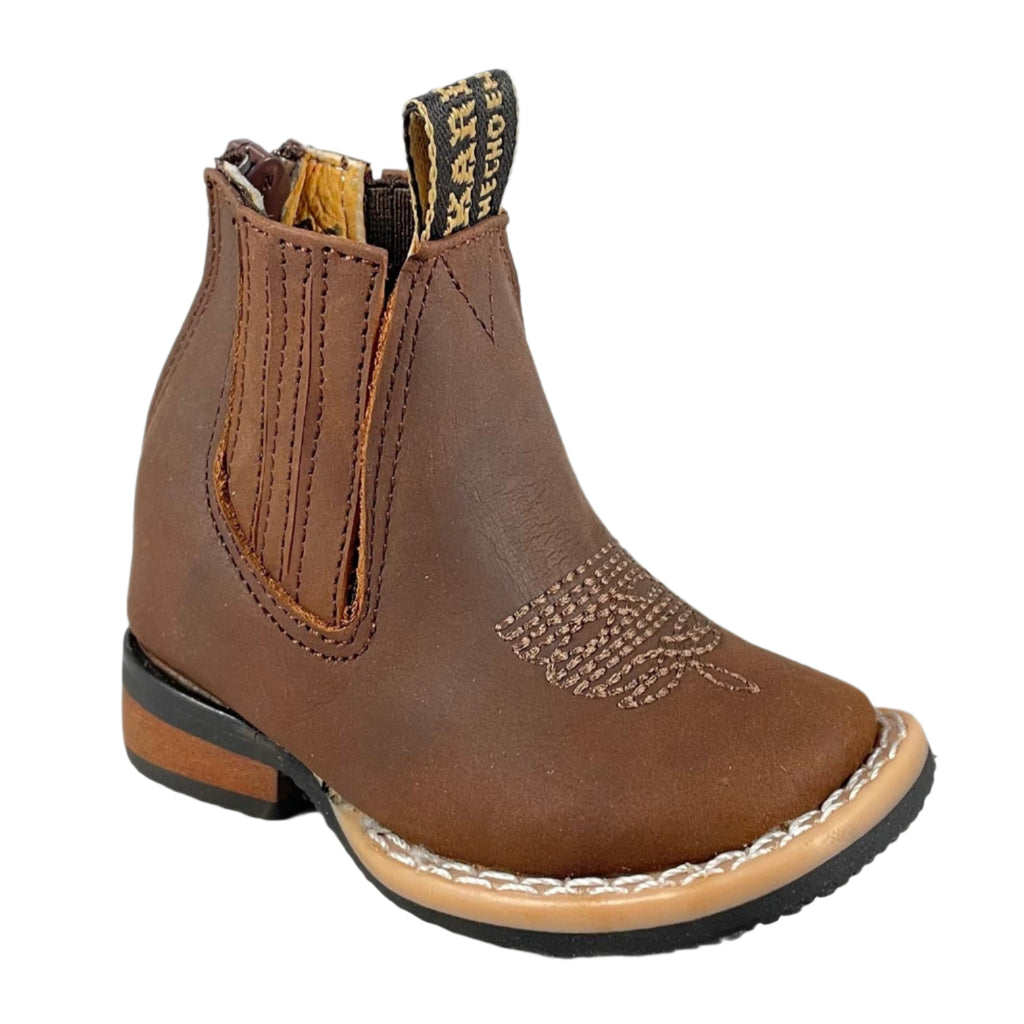 Baby Unisex Bulldog Tang Western Ankle Boots
