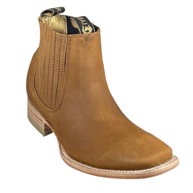 LA HACIENDA Men's Tang Ankle Boots - Rodeo Toe - Free Belt