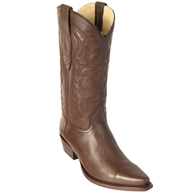 LOS ALTOS Men's Brown Elk Exotic Boots - Snip Toe