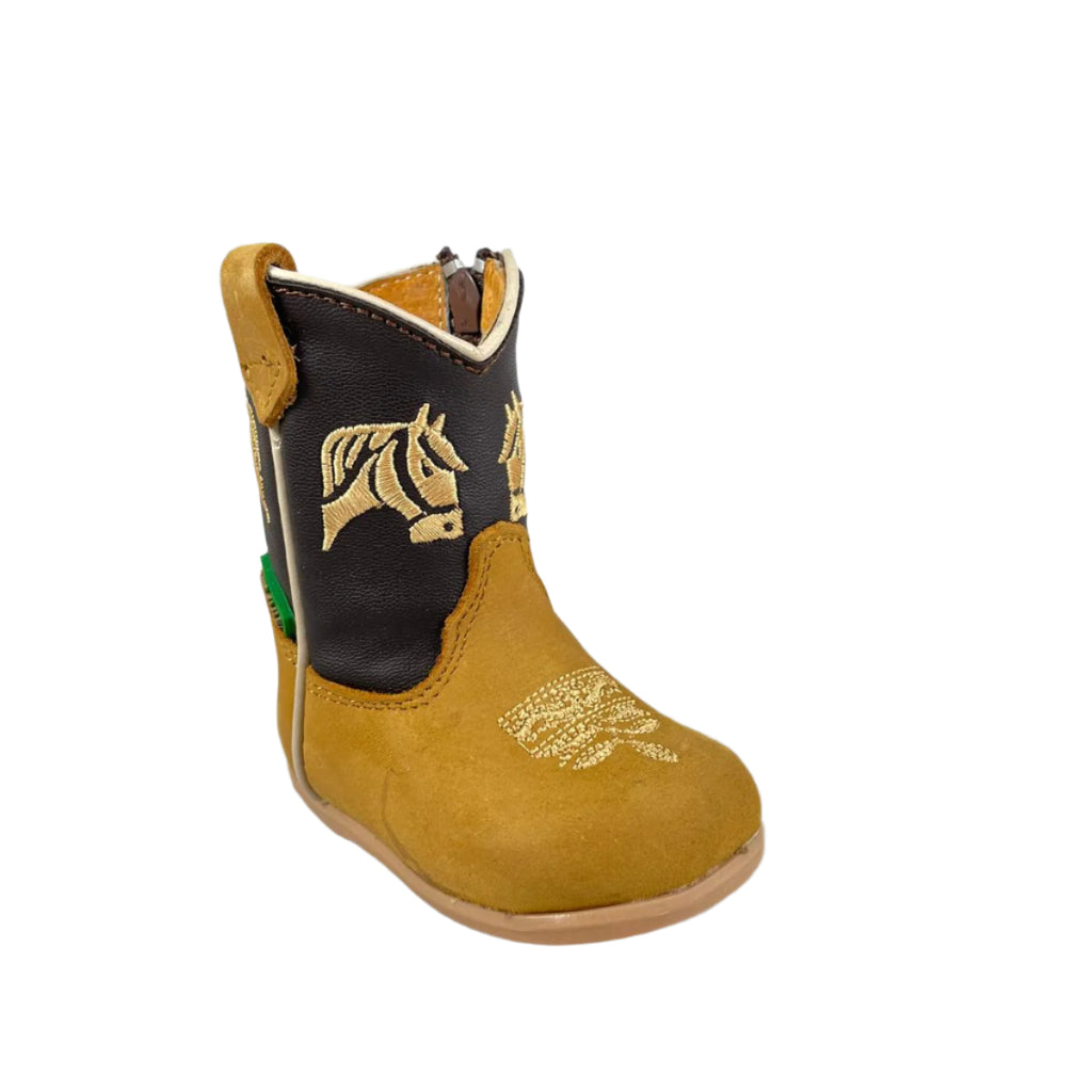 Baby Unisex Horse Tan Western Boots
