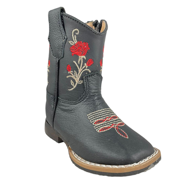 QUINCY Kids' Choco/Pink Rodeo Boots