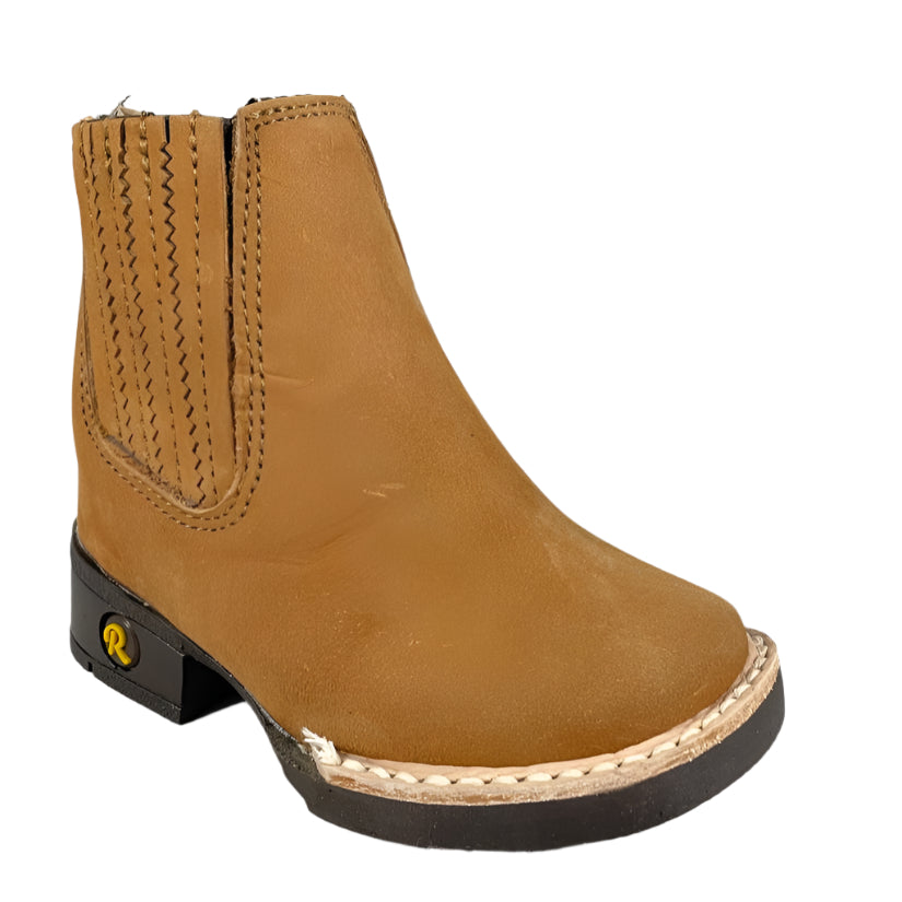 Baby Unisex Suede Avellana Western Ankle Boots