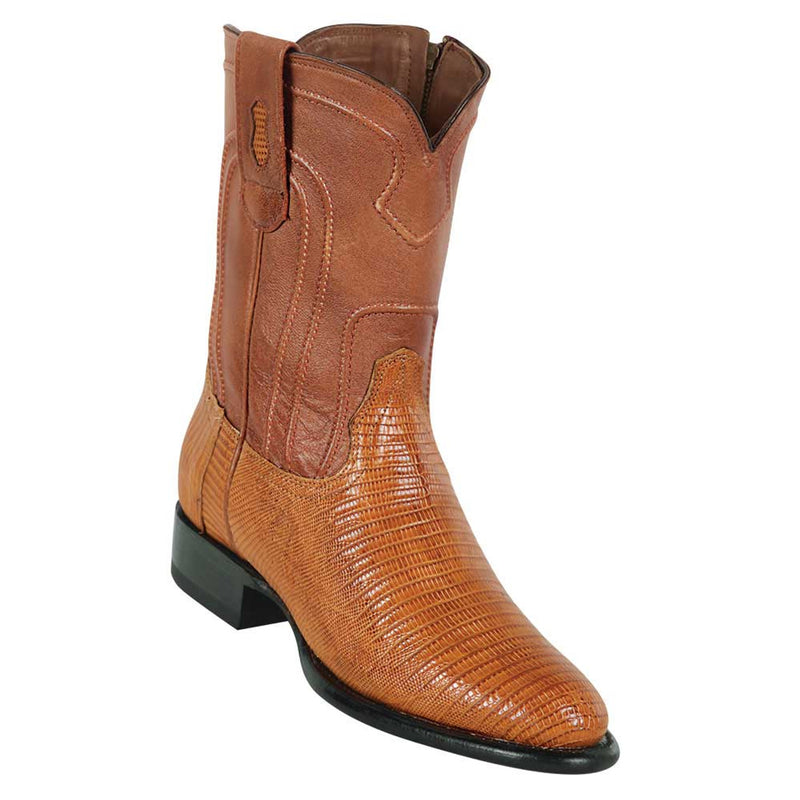 LOS ALTOS Men's Antique Lizard Exotic Roper Boots w/Zipper