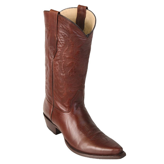 LOS ALTOS Men's Brown Pull Up Western Boots - Snip Toe