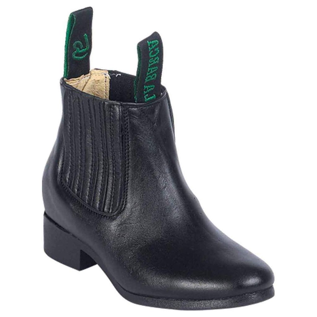 LA BARCA Kids' Black Ankle Boots