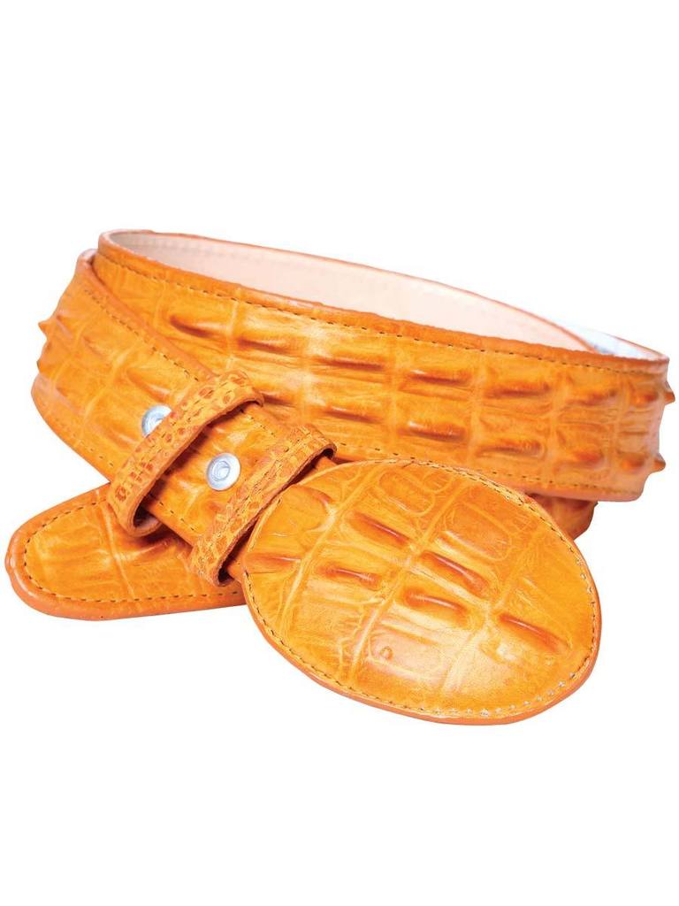 TIERRA BLANCA Men's Bone Crocodile Print Ankle Boots