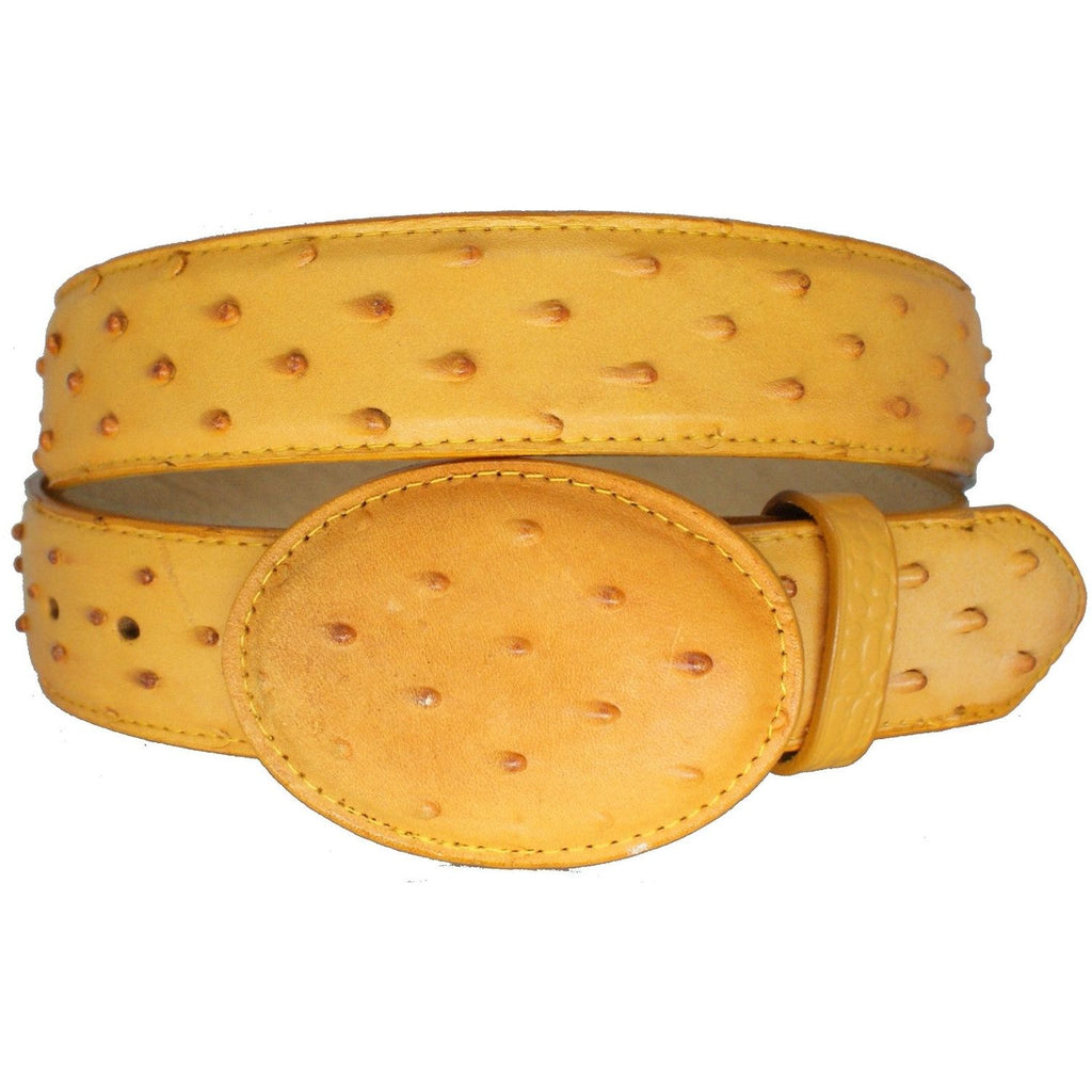 Kid's Buttercup Ostrich Print Belt