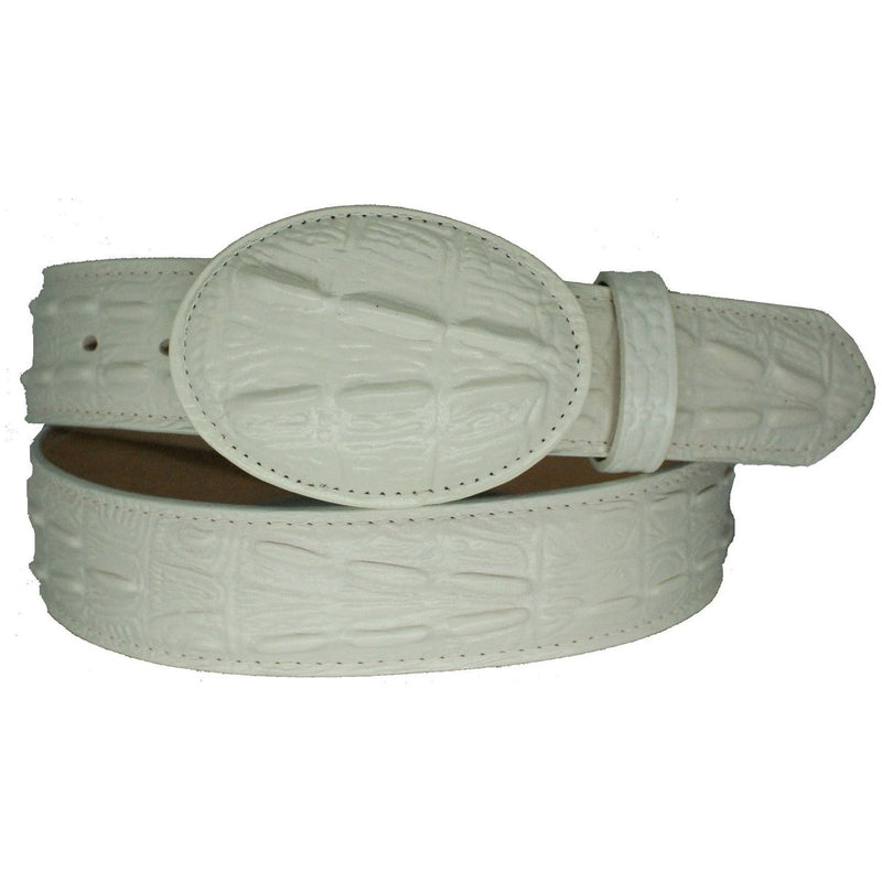 Kid's Bone Crocodile Print Belt