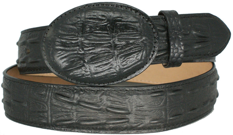 Kid's Black "Anca de Potro" Leather Belt