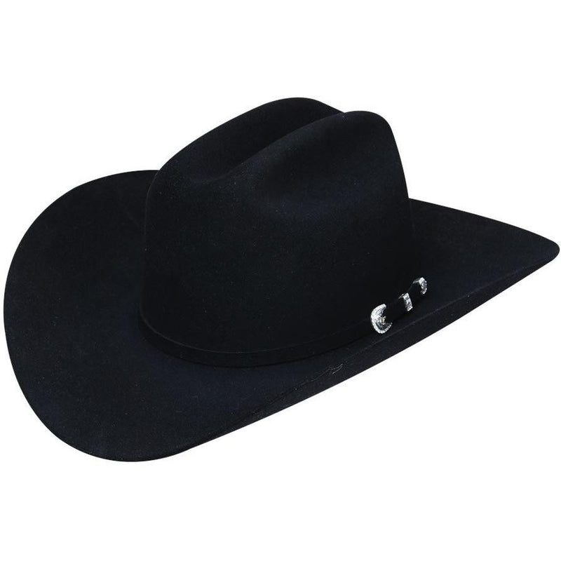 STETSON Men's Black 100X El Presidente Fur Felt Cowboy Hat