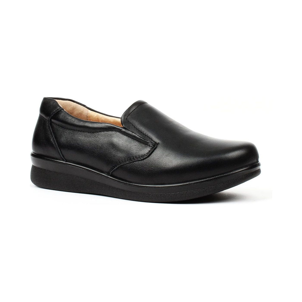 BONANZA Women's Black Slip-on Work Shoes