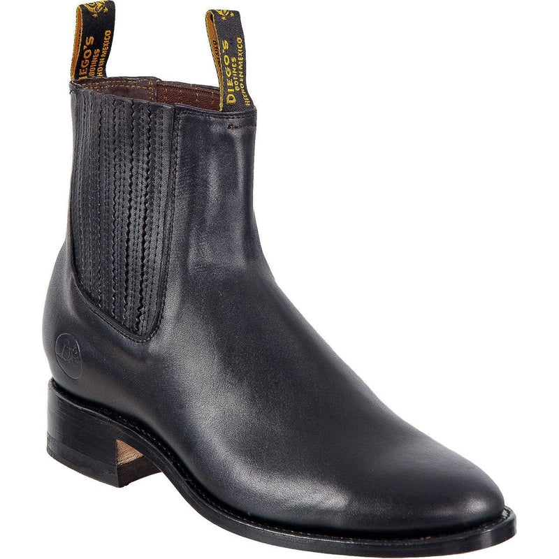 DIEGO'S Men's Black Ankle Boots