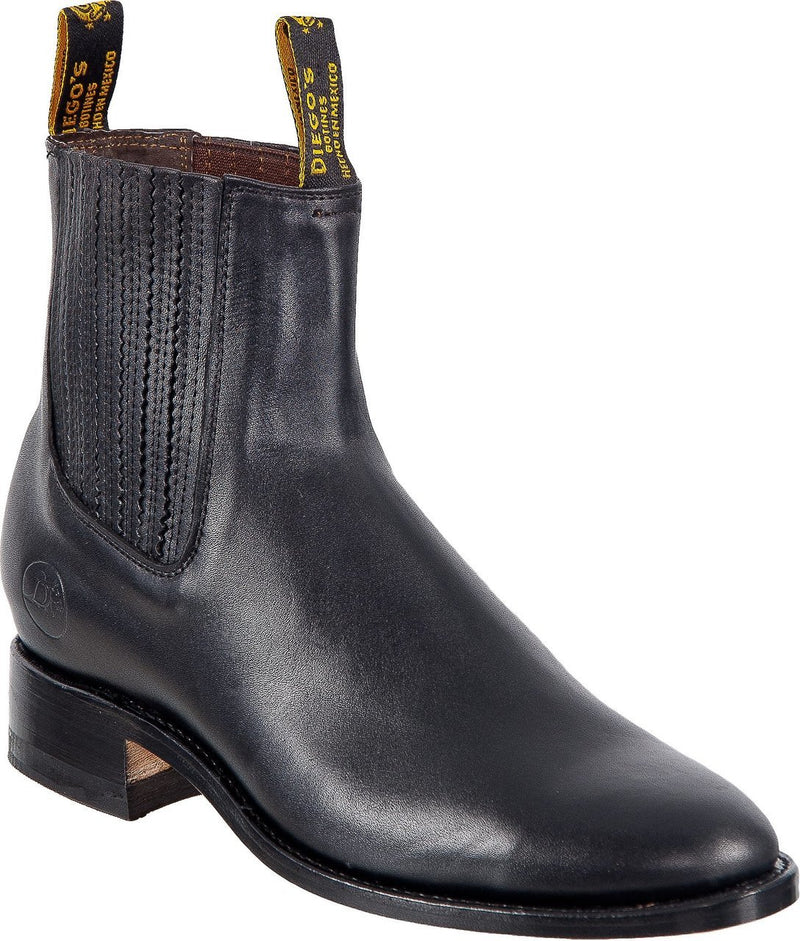 DIEGO'S Men's Black Ankle Boots