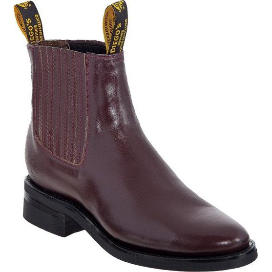 DIEGO'S Men's Wine Raga Ankle Boots