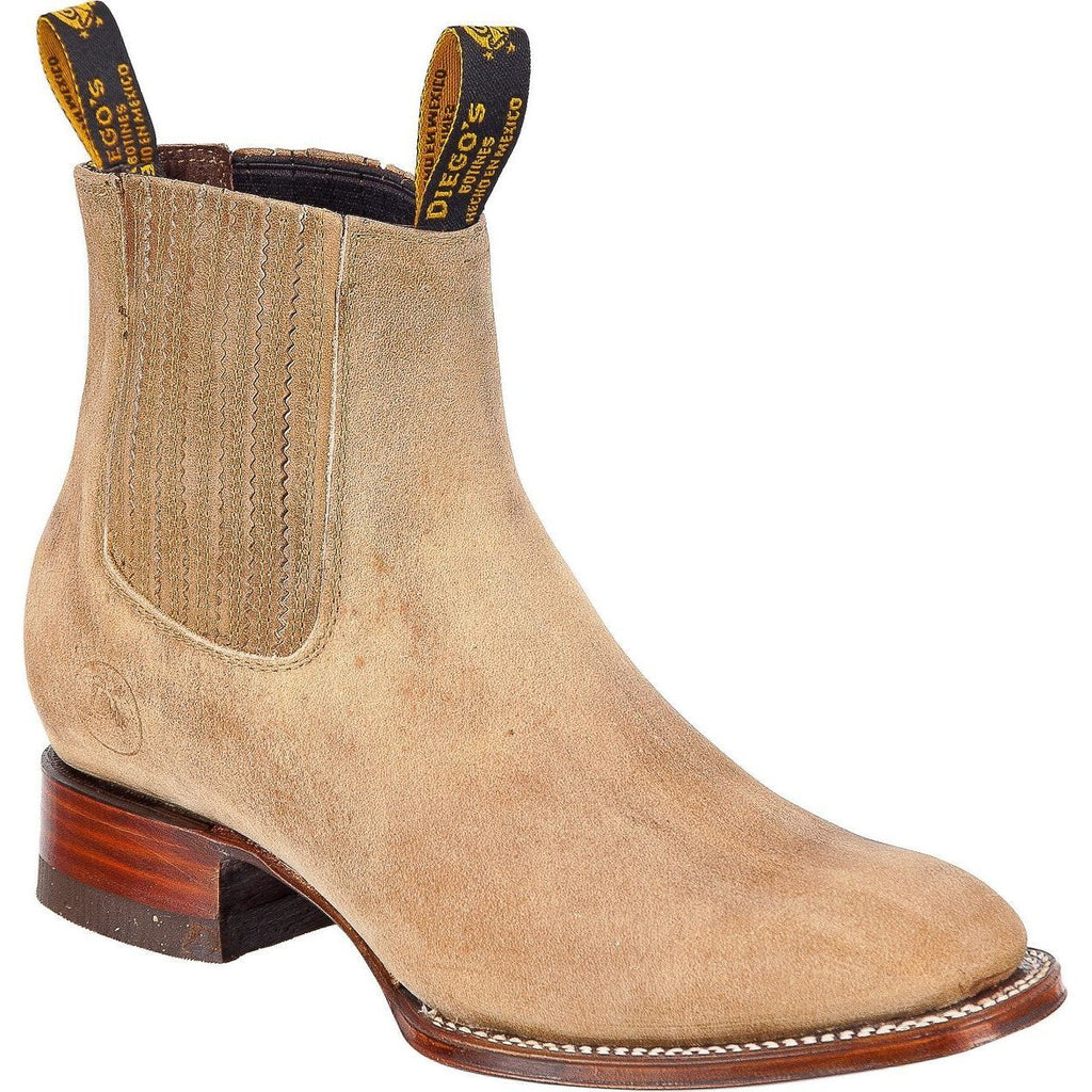 DIEGO'S Men's Papaya Ankle Boots - Rodeo Toe