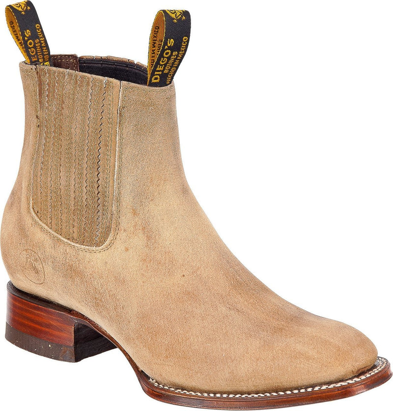 DIEGO'S Men's Papaya Ankle Boots - Rodeo Toe