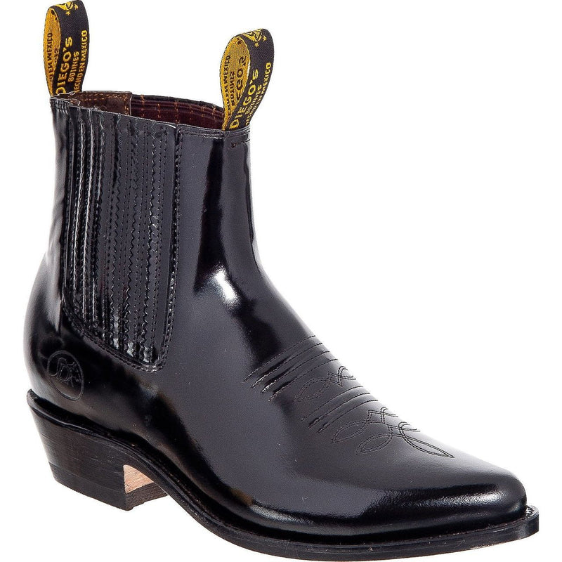 DIEGO'S Men's Black Camaleon Ankle Boots