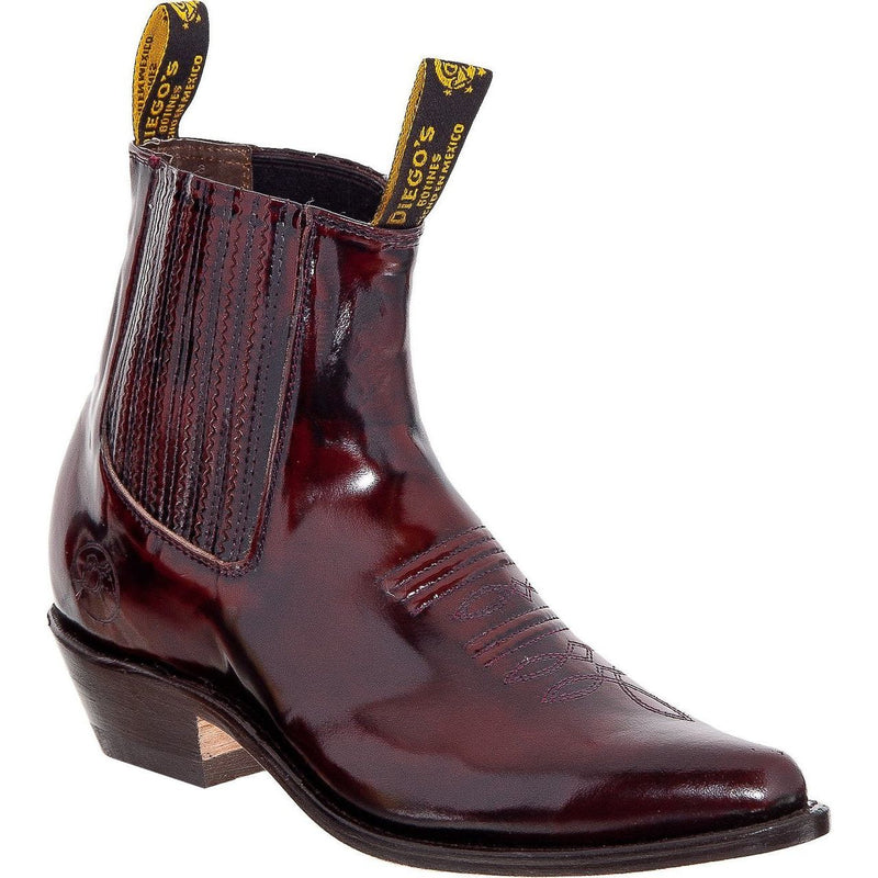 DIEGO'S Men's Wine Camaleon Ankle Boots