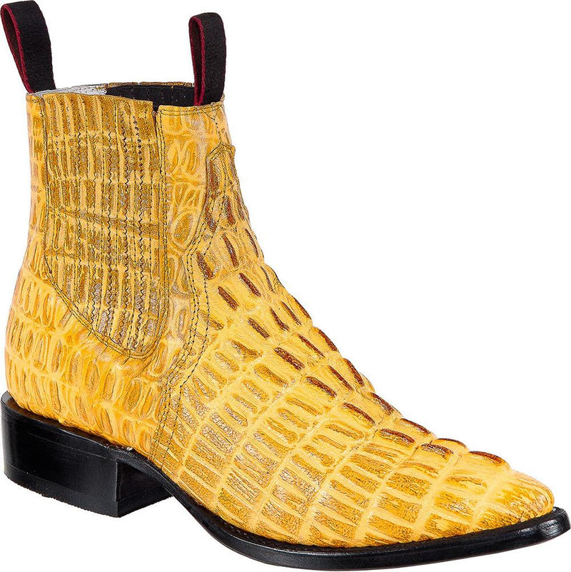 TIERRA BLANCA Men's Buttercup Crocodile Print Ankle Boots