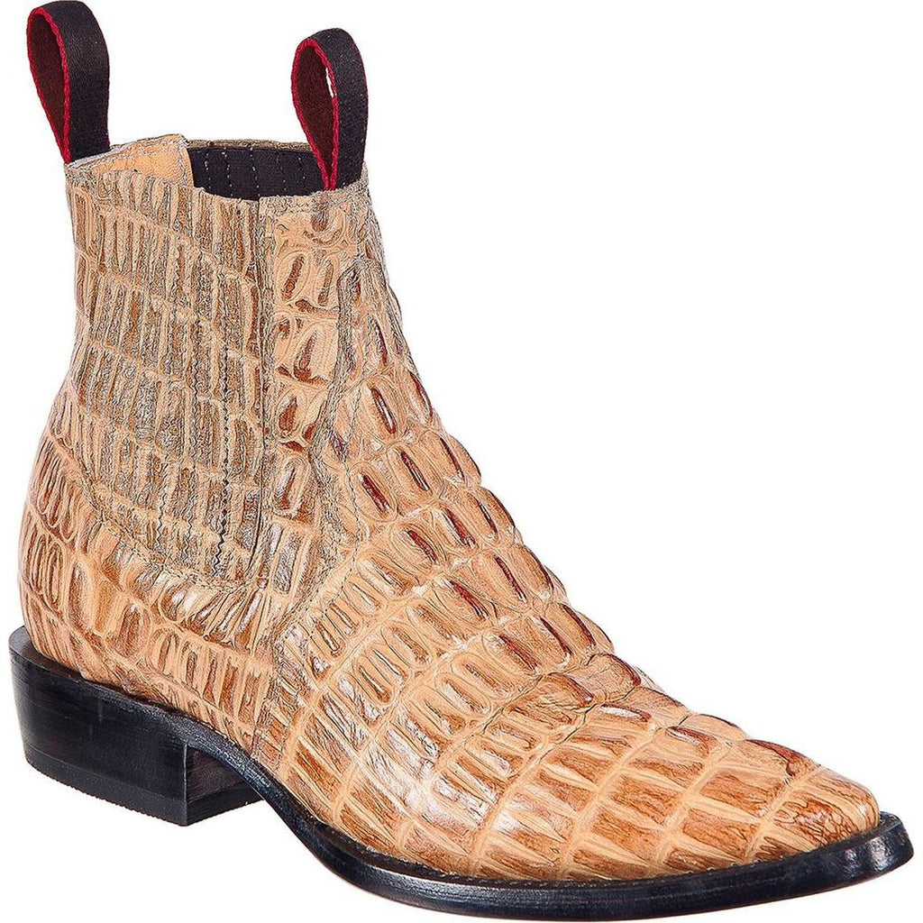 TIERRA BLANCA Men's Orix Crocodile Print Ankle Boots