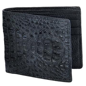 Men's Black Caiman Hornback Wallet