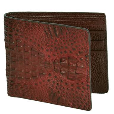Men's Brown Caiman Hornback Wallet