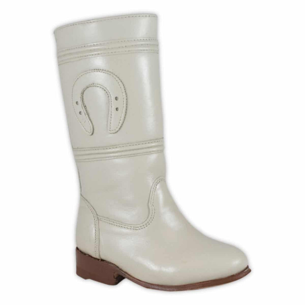 WHITE DIAMOND Girl's Bone Equestrian Boots - Escaramuza