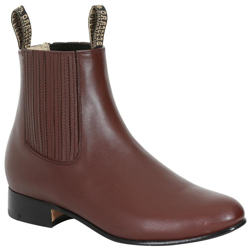 EL BESSERRO Men's Black Goat Ankle Boots
