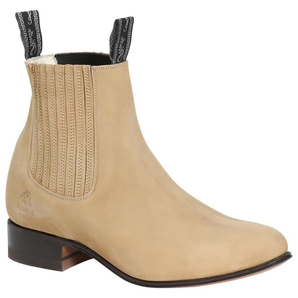 EL CANELO Men's Sand Suede Ankle Boots