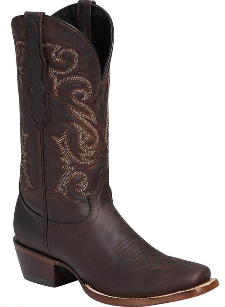 EL GENERAL Women's Choco Western Boots - Square Toe