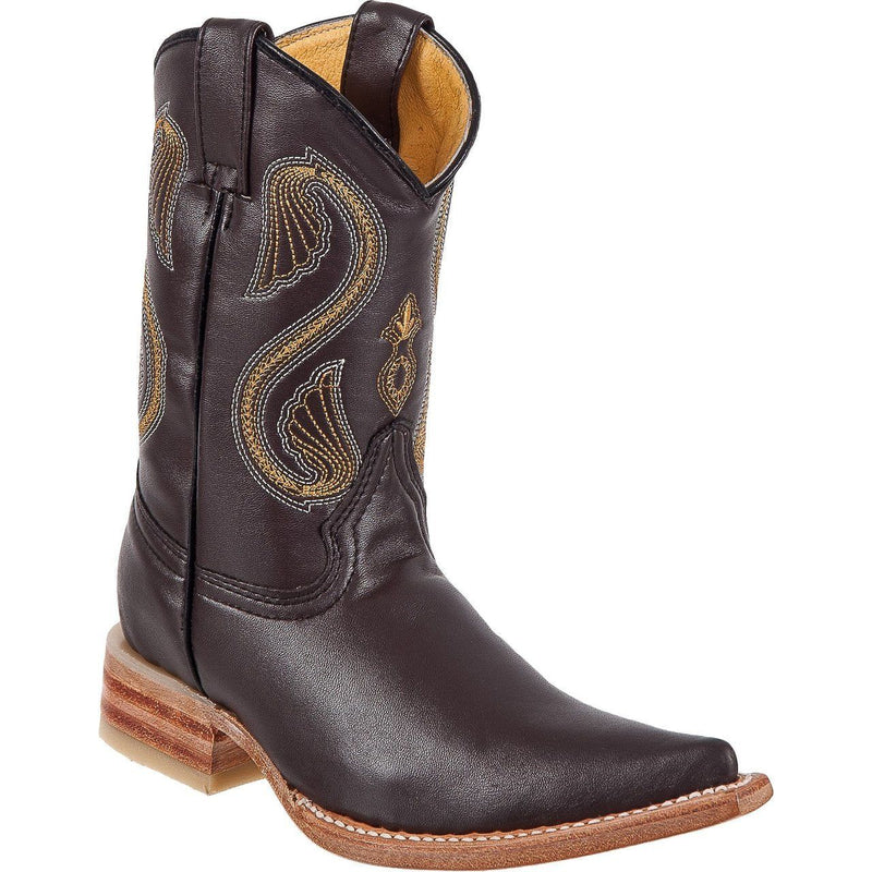 DIEGO'S Kids' Brown Goat Boots - Ch Toe