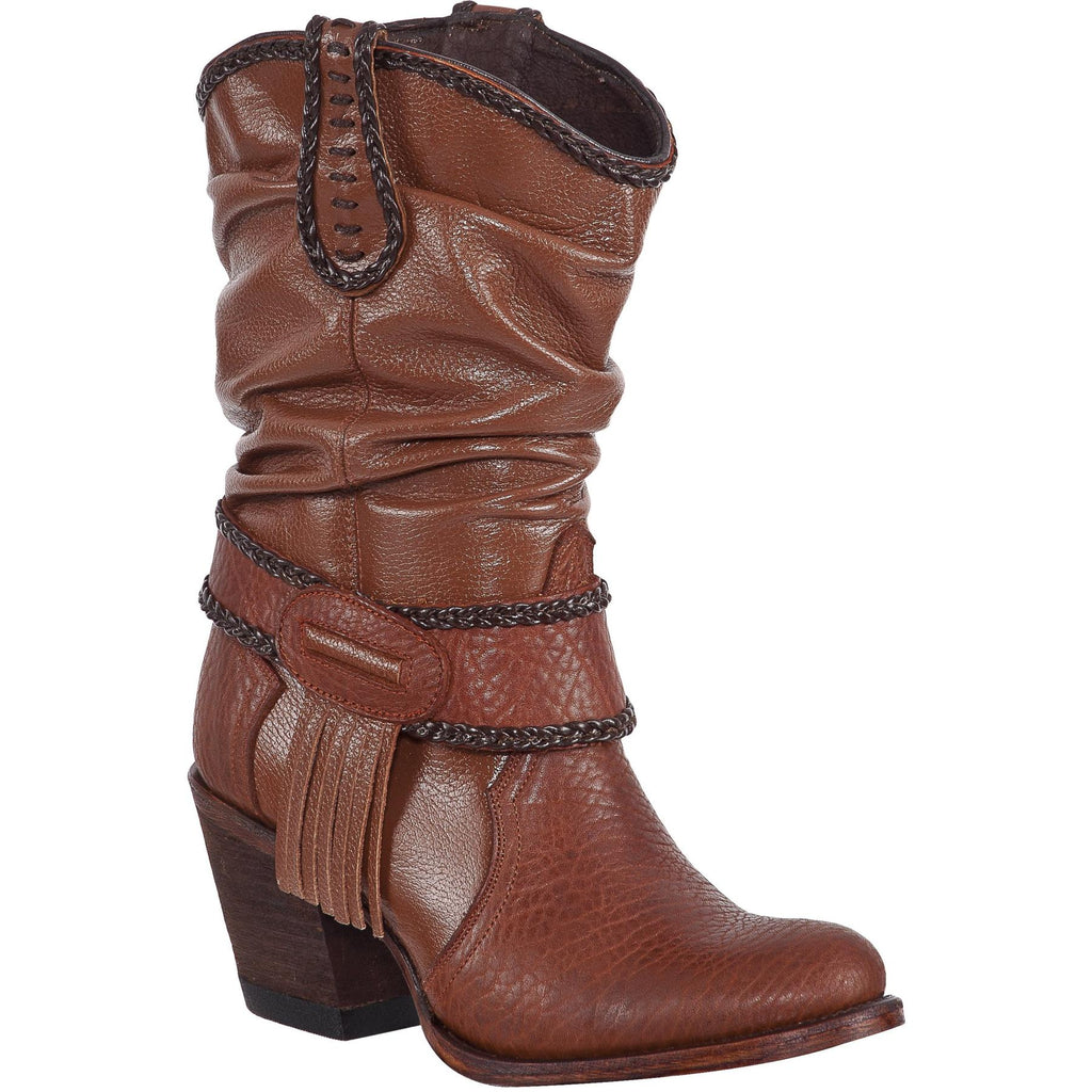 QUINCY Women's Honey Boots - Round Toe