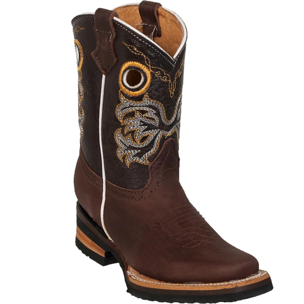 QUINCY Kids' Brown Rodeo Boots