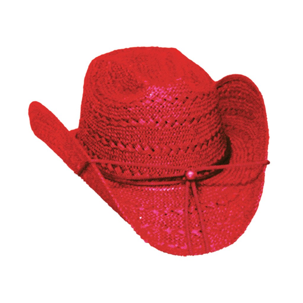 Women's Red Straw Hat