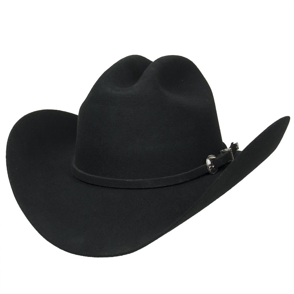 EL GENERAL Men's Black 50X Joan Wool Felt Cowboy Hat