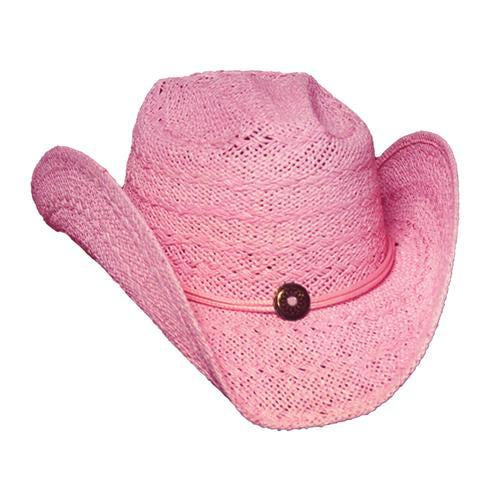 Women's Pink Straw Hat