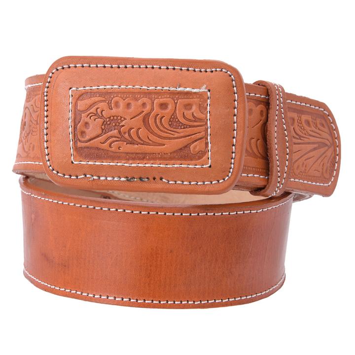 WHITE DIAMOND Men's Brown Laser Cut Western Belt – Rodeo Boots