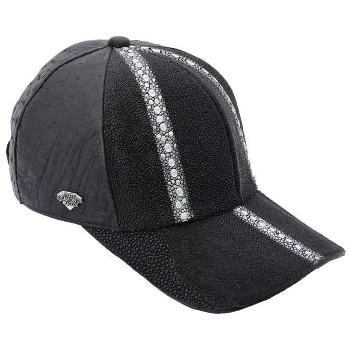 WHITE DIAMOND Black Stingray Cap