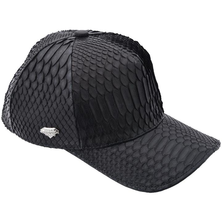 WHITE DIAMOND Black Python Cap