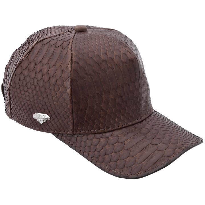 WHITE DIAMOND Brown Python Cap