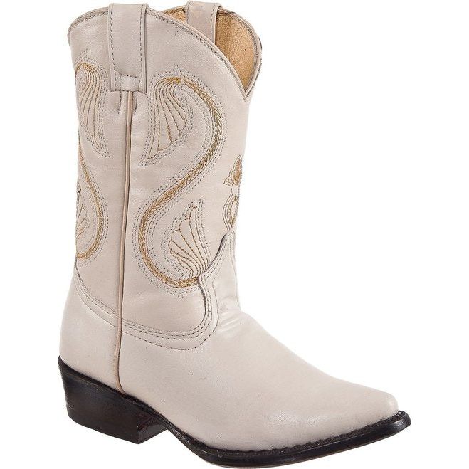 DIEGO'S Kids' Bone Goat Boots - Pointed Toe