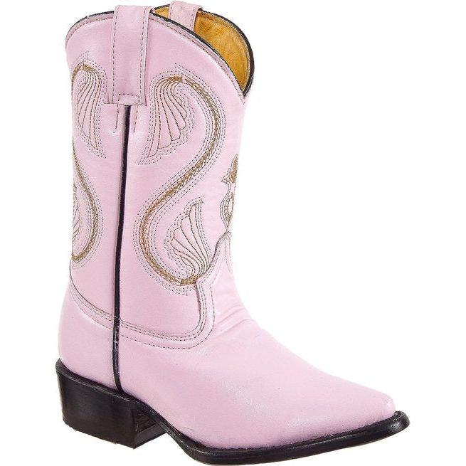 DIEGO'S Kids' Pink Goat Boots - Pointed Toe