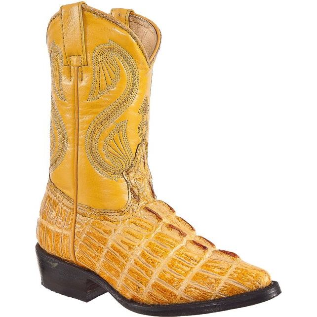 DIEGO'S Kids' Buttercup Crocodile Print Boots - Pointed Toe