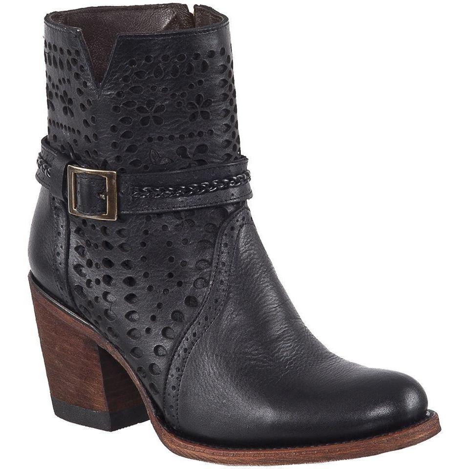 QUINCY Women's Black Boots - Round Toe