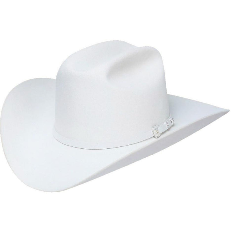 STETSON Men's White 100X El Presidente Fur Felt Cowboy Hat