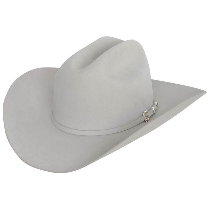 STETSON Men's Mist Gray 30X El Patron Fur Felt Cowboy Hat