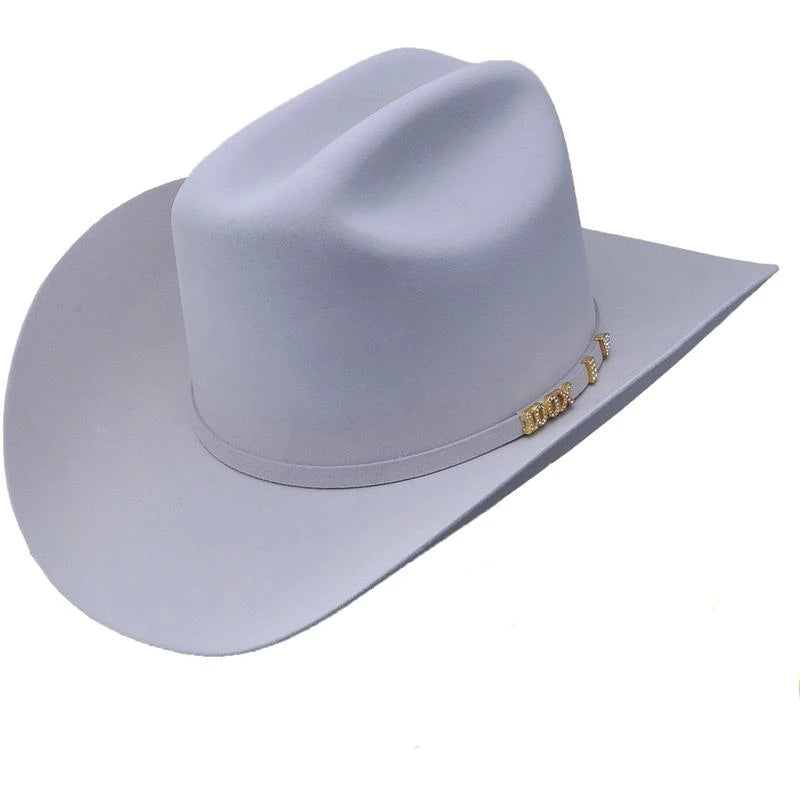 SERRATELLI Men's Platinium 100X Beaver Felt Cowboy Hat