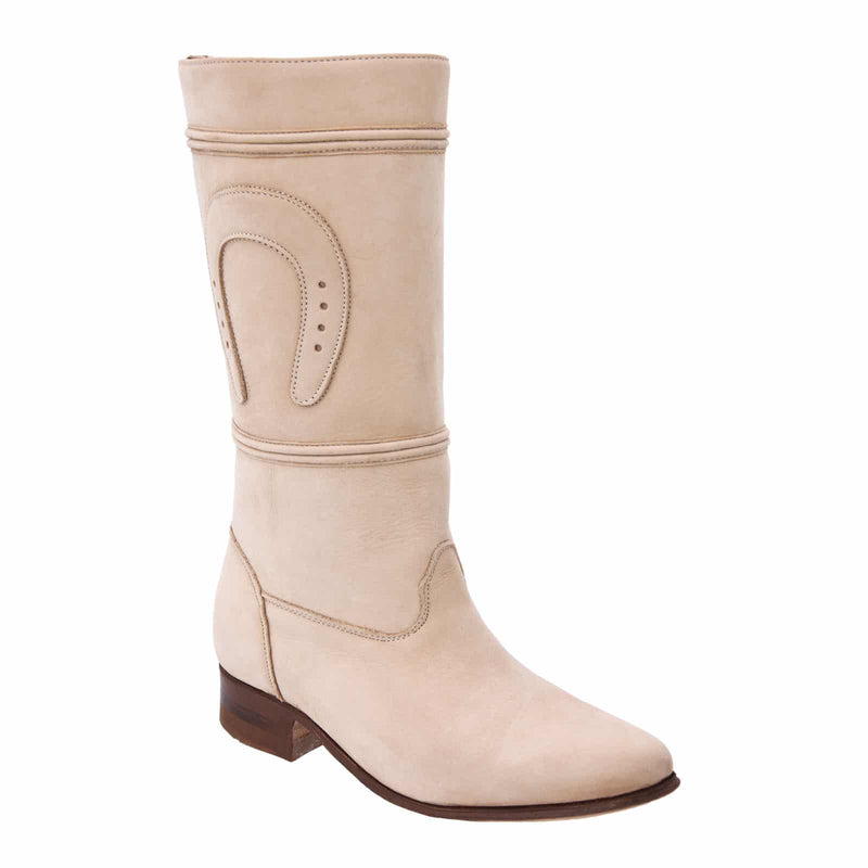 WHITE DIAMOND Women's Tortola Suede Equestrian Boots - Escaramuza